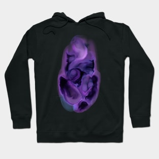 Purple Ink Texture Hoodie